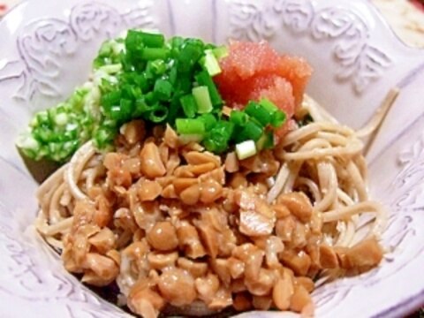 ねばねば明太子蕎麦